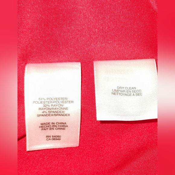 A K Anne Klein Poppy Red Sleeveless Dress, size 12 - Picture 11 of 12